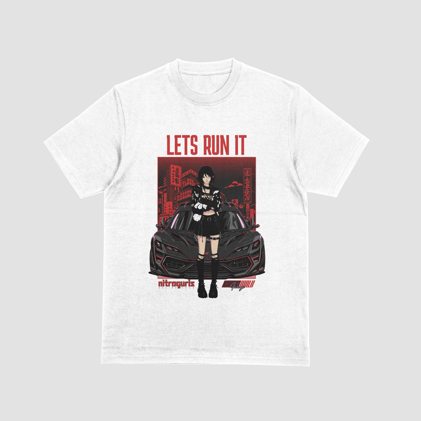 Car Anime Girl T-Shirt