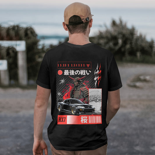 RX7 Drift Legend Black Short Sleeved t-shirt