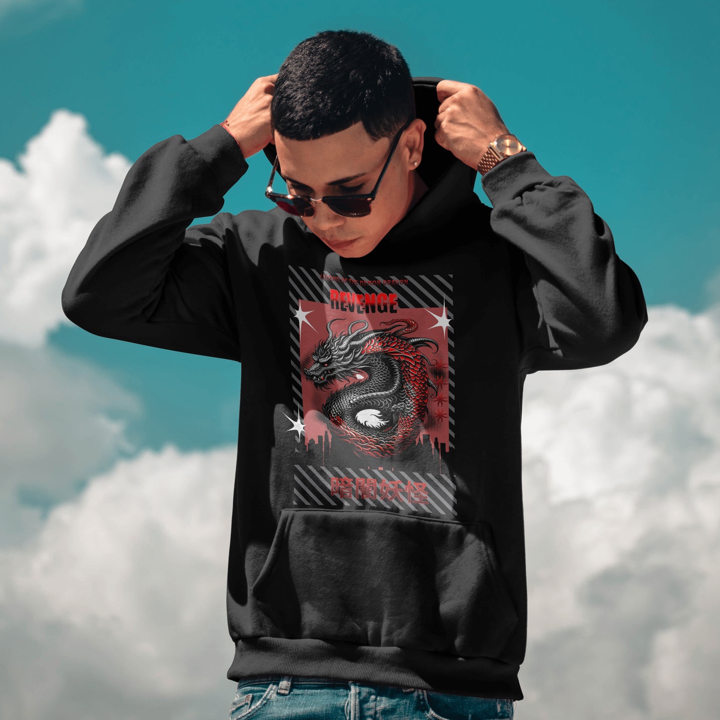 Dragon Hoodie Black